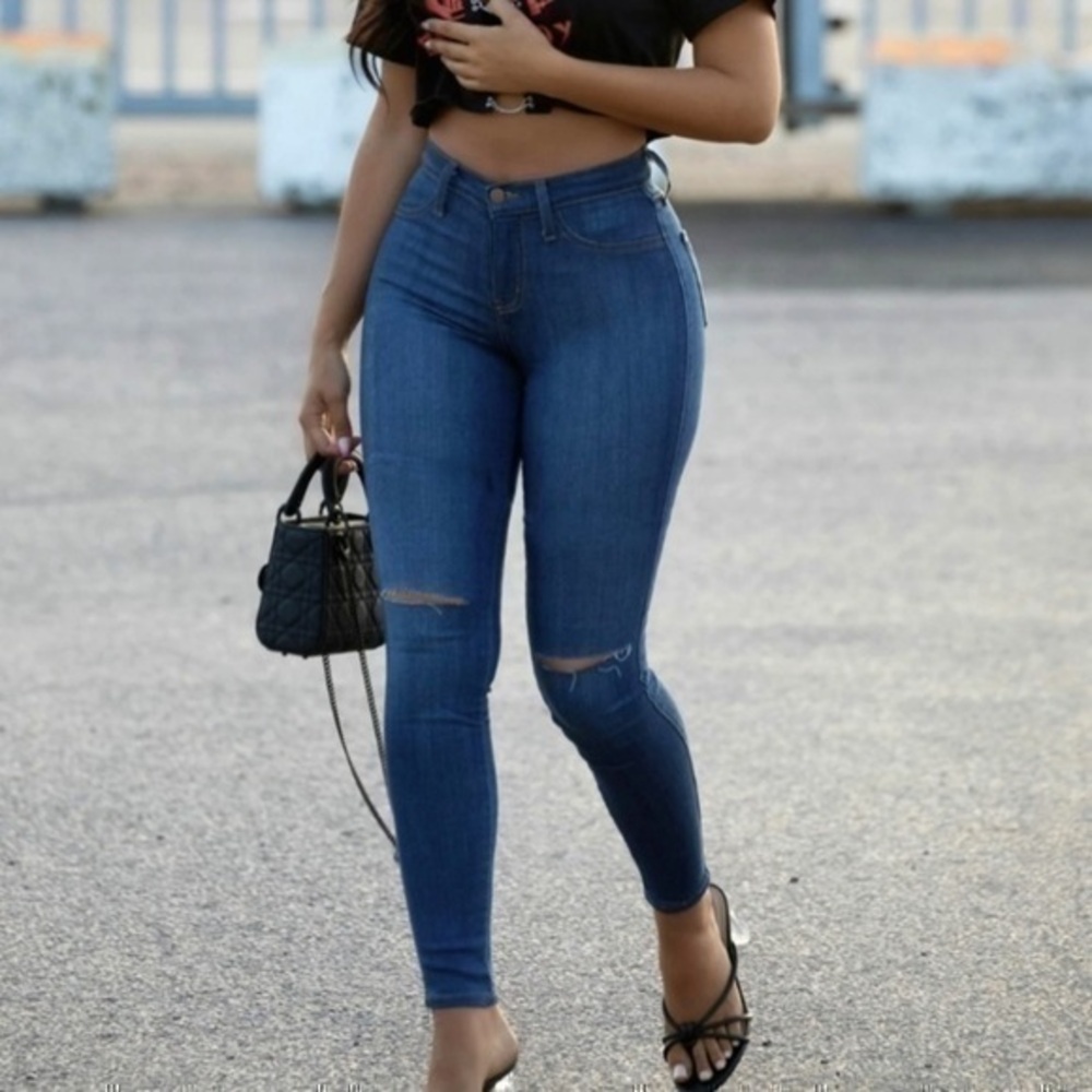 NWT Fashion Nova Canopy Super Skinny Stretch Jeans Jegging Size 1